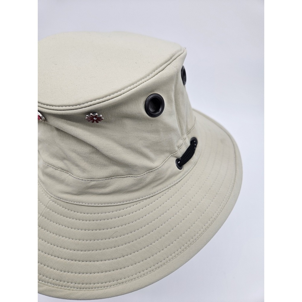 The Tilley Ladies Endurable Bucket Hat Size 7.25 (22.75") Khaki - Embellished - Picture 8 of 16